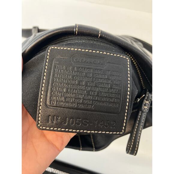 COACH 1452 SMALL SMOOTH LEATHER BLACK CROSSBODY BAG - Picture 12 of 16
